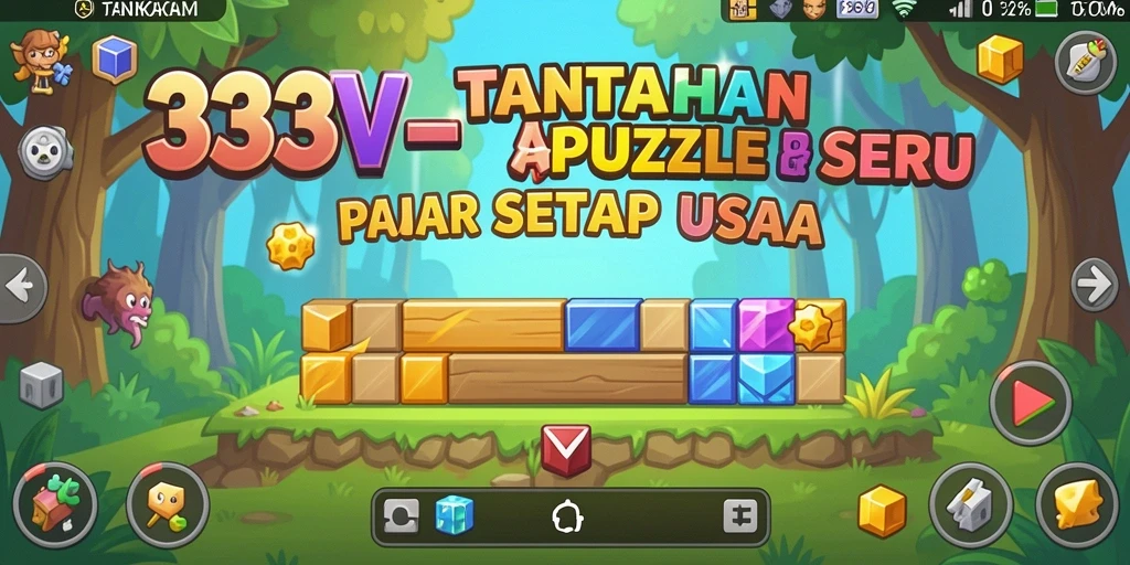 Tampilan gameplay teka-teki menantang di 333V yang mengasyikkan.