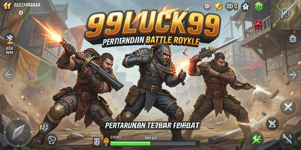 Gameplay Battle Royale yang intens dan seru dalam 99LUCK99.