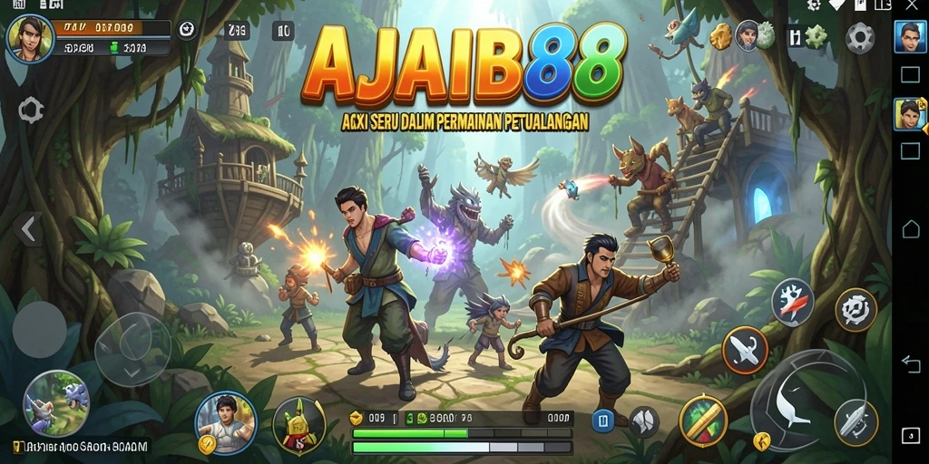 Screenshot utama AJAIB88 menampilkan aksi mendebarkan dalam gameplay.