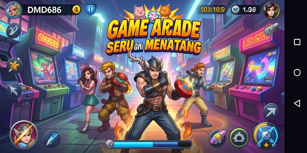 Screenshot gameplay DMD686 menampilkan aksi seru dan grafis menarik.