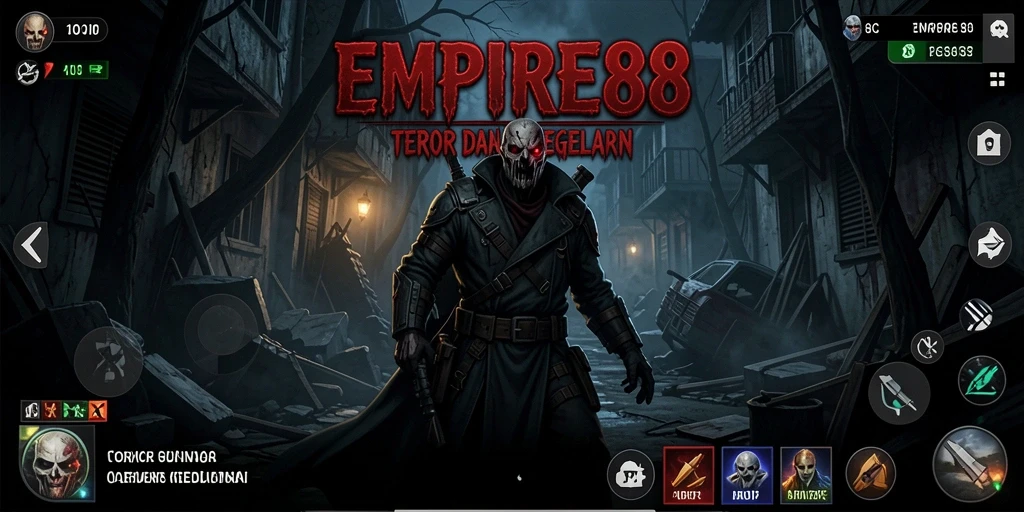 Gameplay menegangkan dalam EMPIRE88 dengan suasana horor yang mencekam.