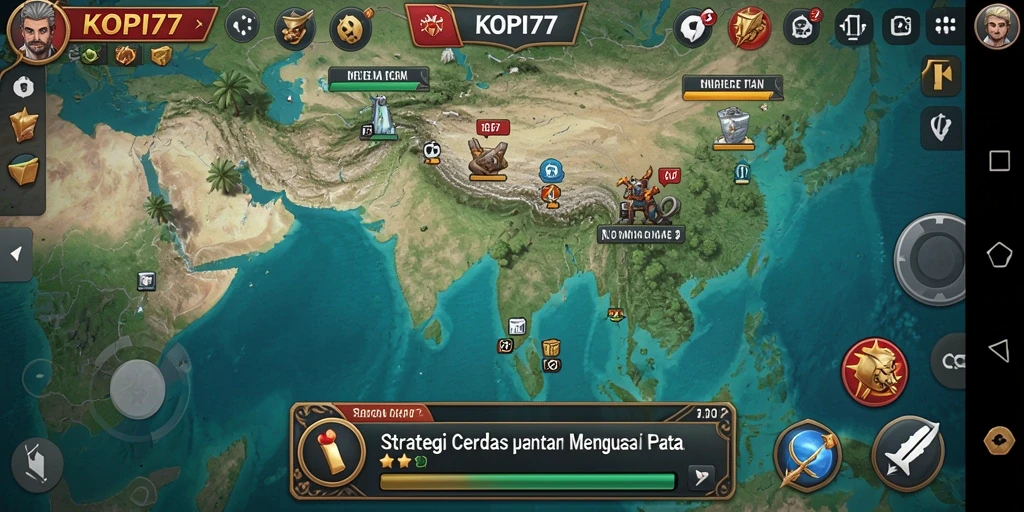 Screenshot gameplay KOPI77 menampilkan aksi strategi yang mendebarkan.