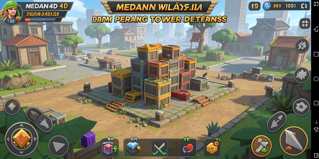 Tampilan gameplay MEDAN4D yang seru dan menegangkan saat pertahanan dilakukan.