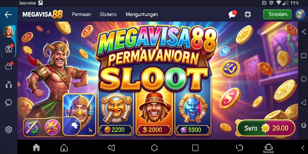Tampilan menarik dari gameplay MEGAVISA88 dalam permainan Slot.