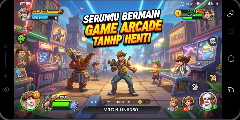Tampilan gameplay seru dari game Arcade RT99 yang penuh tantangan.