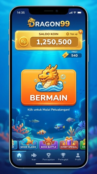 Tampilan antarmuka dragon99 yang sederhana dan elegan.